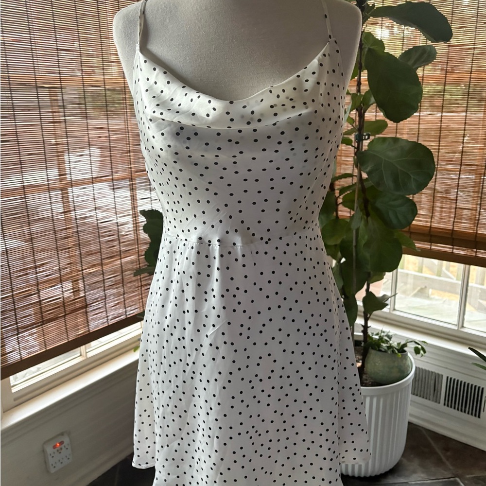 White Polka Dot Dress